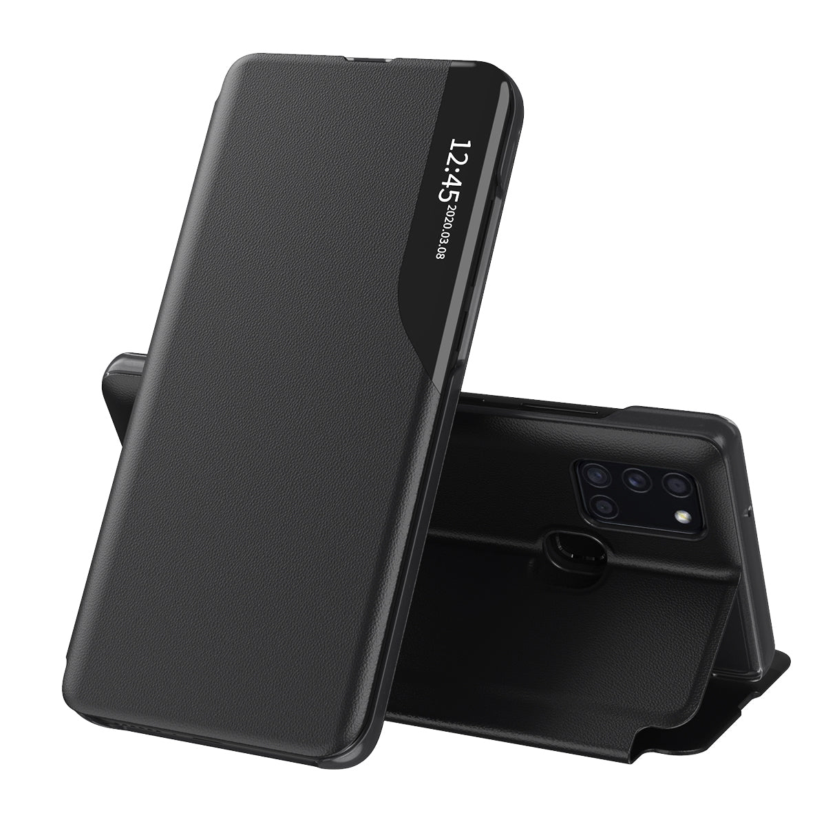 Funda para Samsung Galaxy A21s A217, Techsuit, eFold, Negra