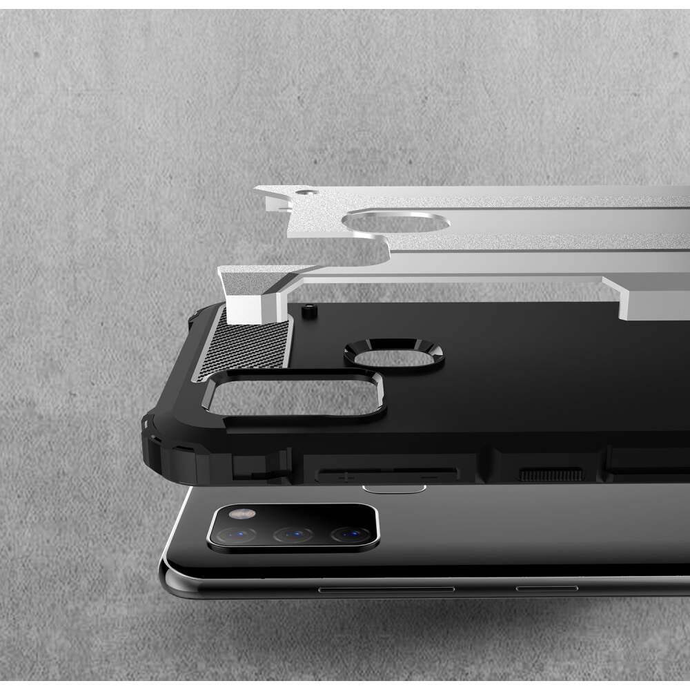 Funda para Samsung Galaxy A21s A217, Techsuit, Hybrid Armor, Negra