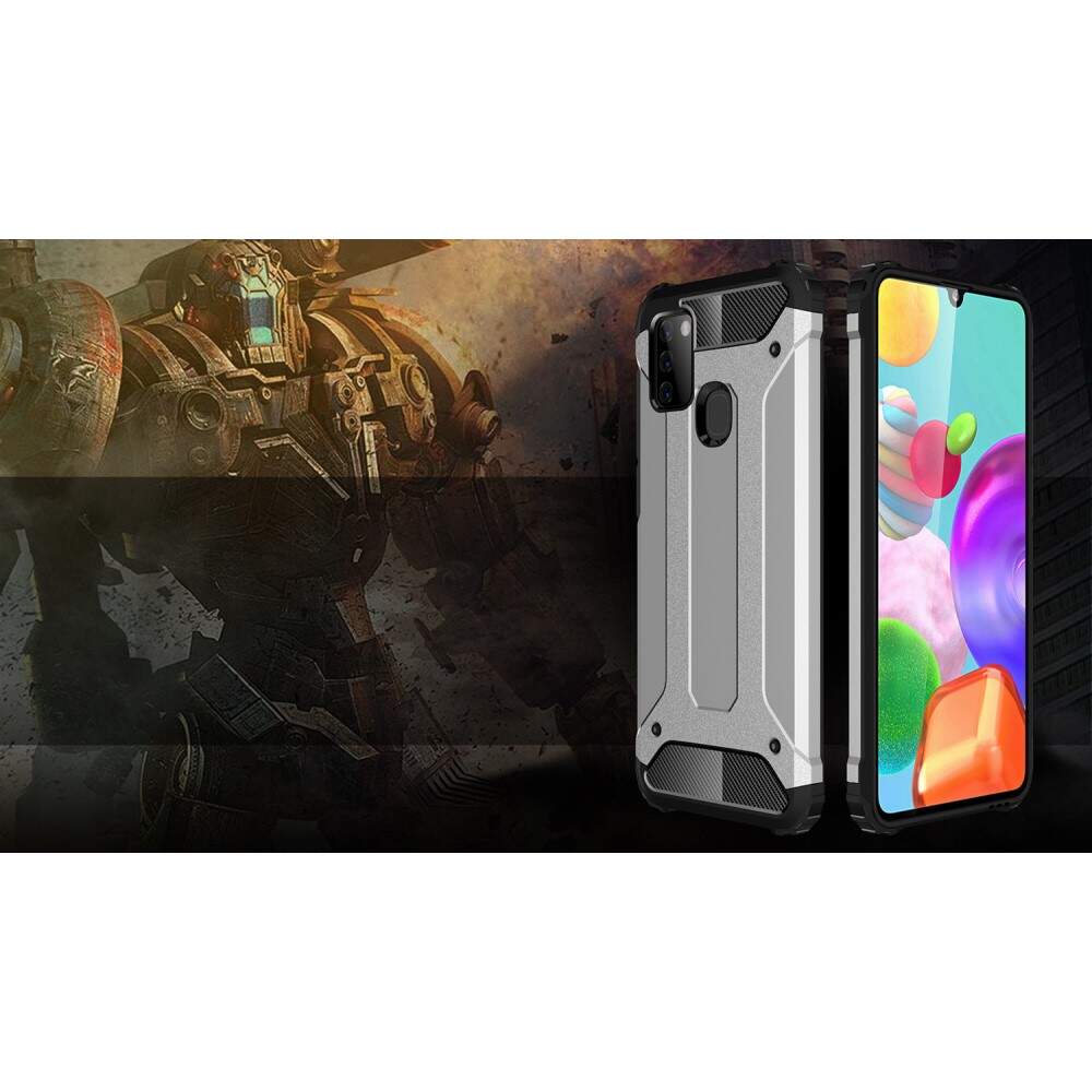 Funda para Samsung Galaxy A21s A217, Techsuit, Hybrid Armor, Negra
