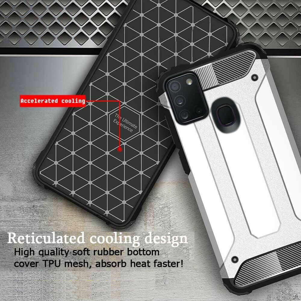 Funda para Samsung Galaxy A21s A217, Techsuit, Hybrid Armor, Negra