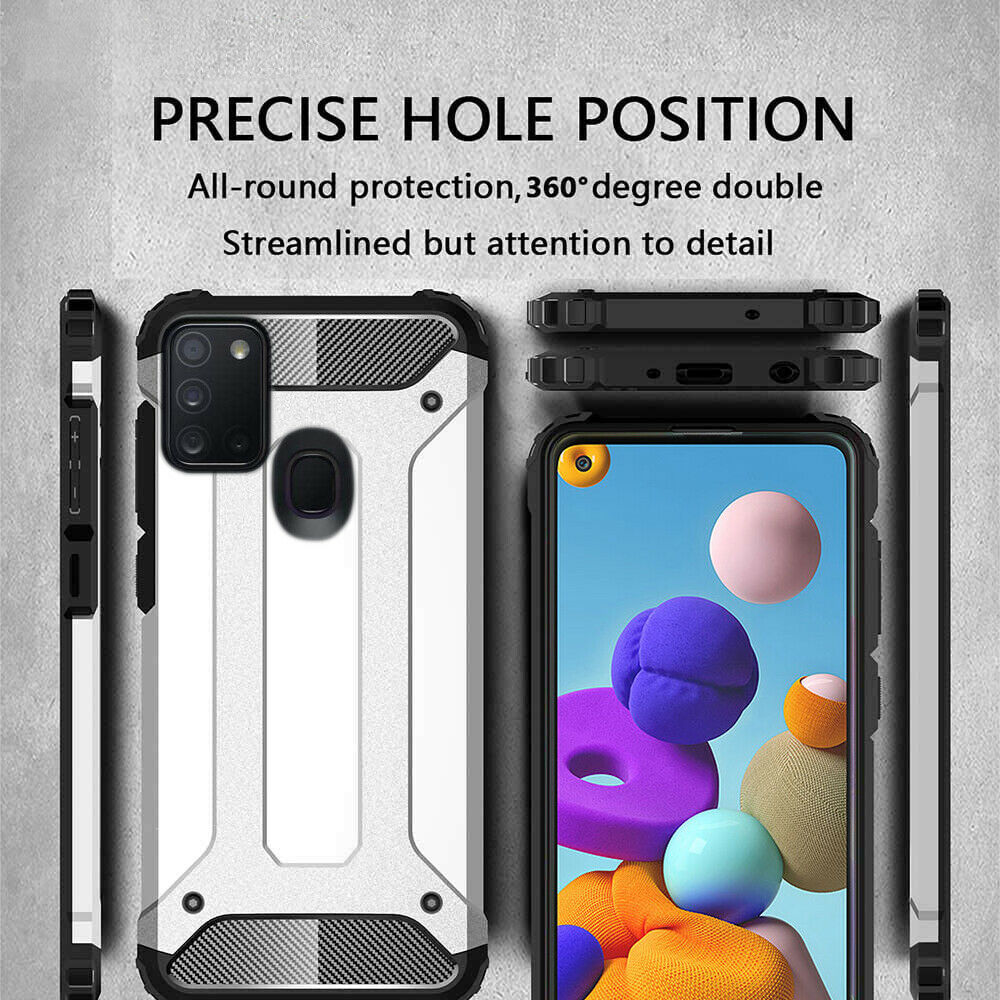 Funda para Samsung Galaxy A21s A217, Techsuit, Hybrid Armor, Negra