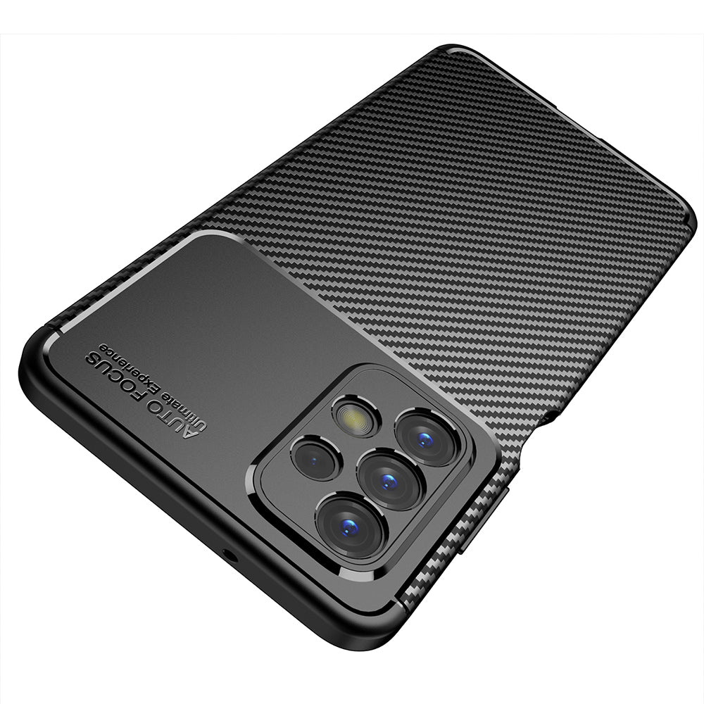 Funda para Samsung Galaxy A23 5G A236 / A23 A235, Techsuit, Fibra de Carbon, Negra