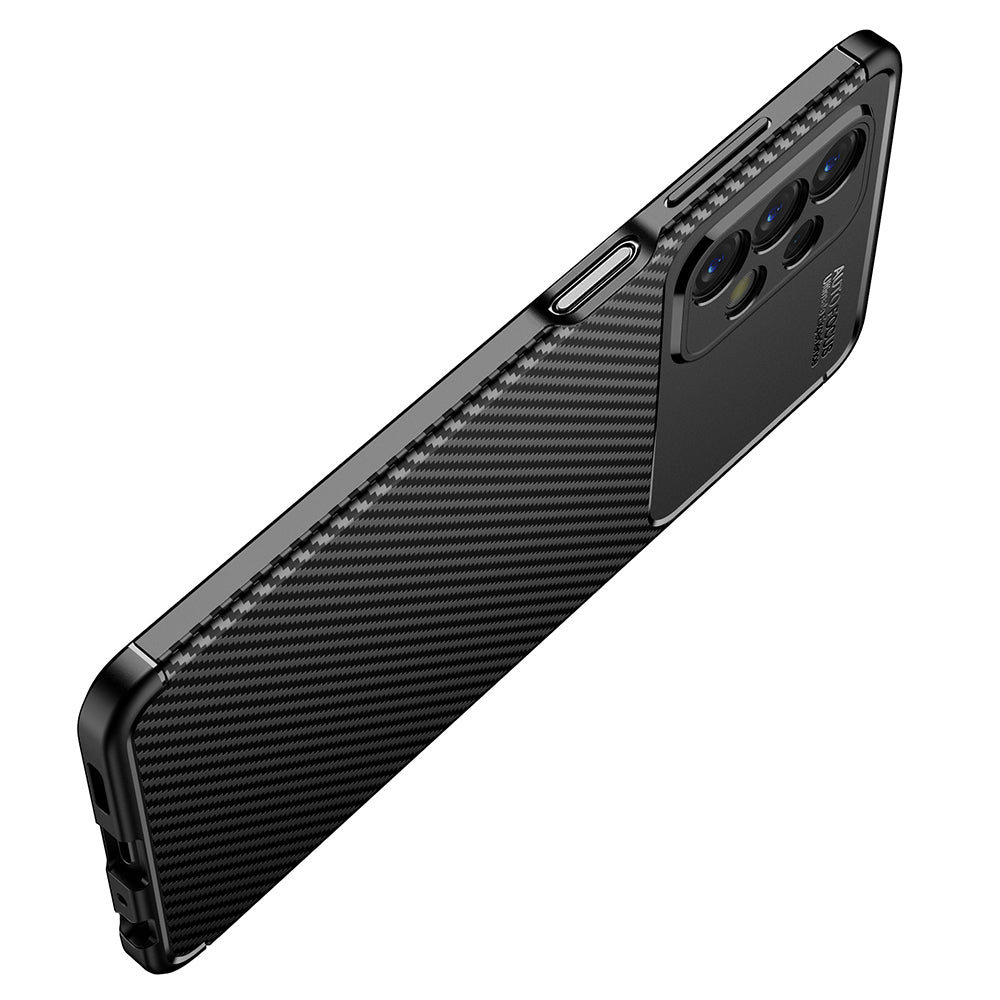 Funda para Samsung Galaxy A23 5G A236 / A23 A235, Techsuit, Fibra de Carbon, Negra