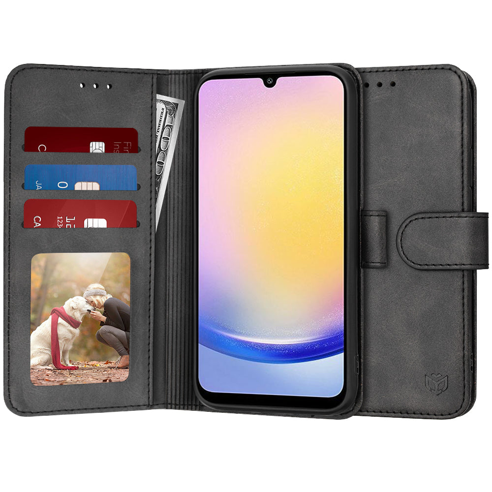 Funda para Samsung Galaxy A25 A256, Techsuit, Diary Book, Negra