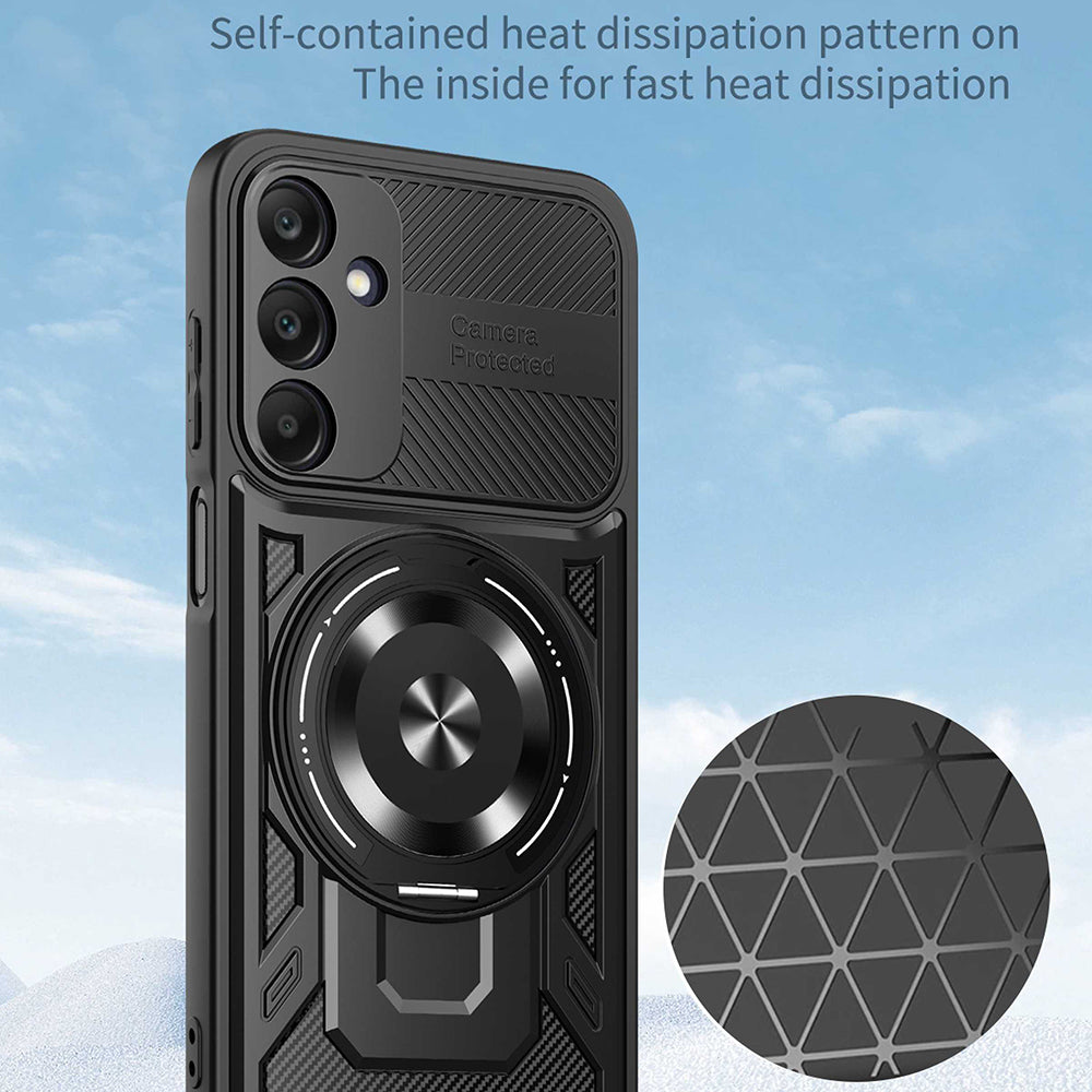 Funda para Samsung Galaxy A25 A256, Techsuit, RuggedCam, Negra