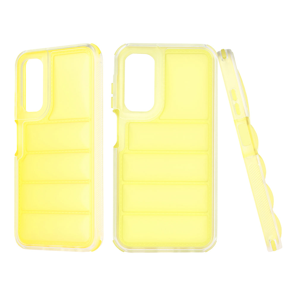Funda para Samsung Galaxy A25 A256, Techsuit, Wave Shield, Amarilla