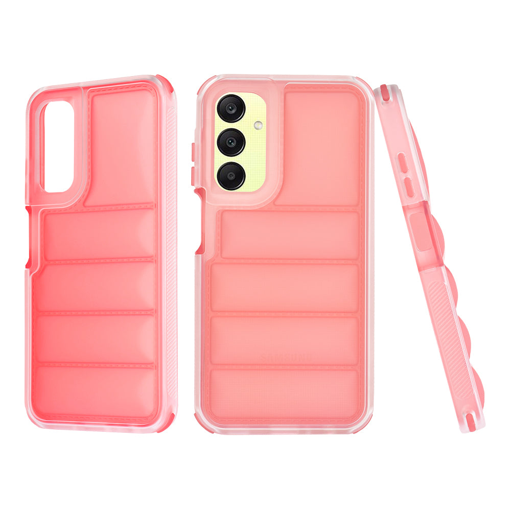 Funda para Samsung Galaxy A25 A256, Techsuit, Wave Shield, Roja