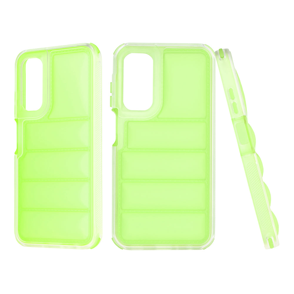 Funda para Samsung Galaxy A25 A256, Techsuit, Wave Shield, Verde