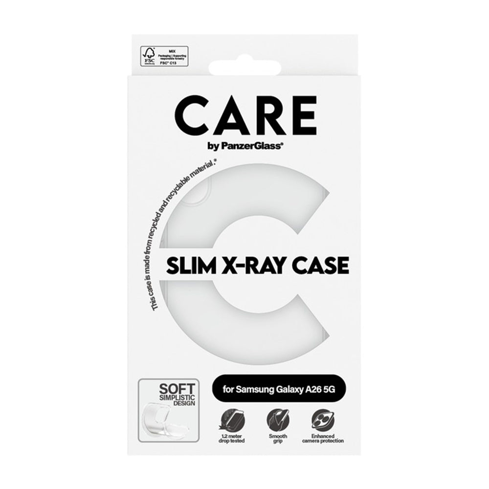 Funda para Samsung Galaxy A26 A266, PanzerGlass, Care Fashionable, Transparente