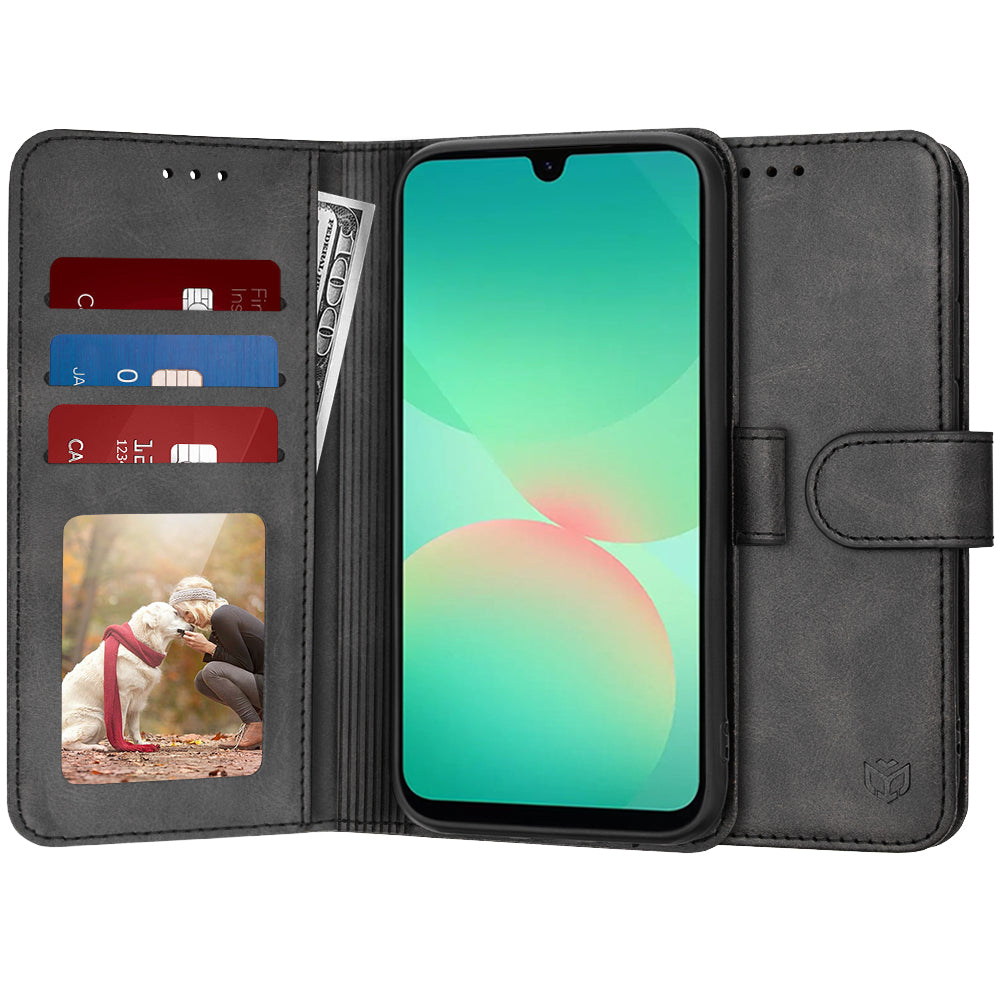 Funda para Samsung Galaxy A26 A266, Techsuit, Diary Book, Negra