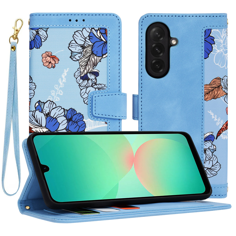 Funda para Samsung Galaxy A26 A266, Techsuit, FlipCraft, Azul