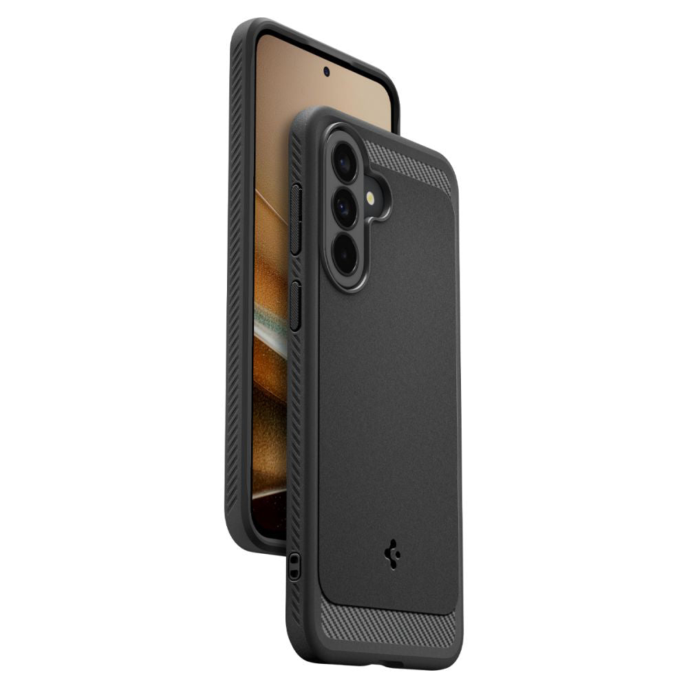 Funda para Samsung Galaxy A27 5G, Spigen, Rugged Armor, Negra ACS11312