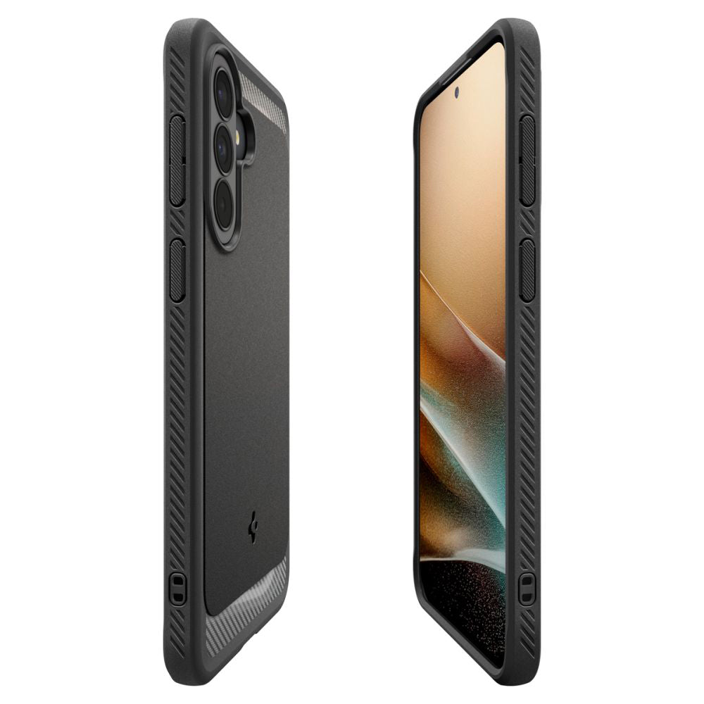 Funda para Samsung Galaxy A27 5G, Spigen, Rugged Armor, Negra ACS11312