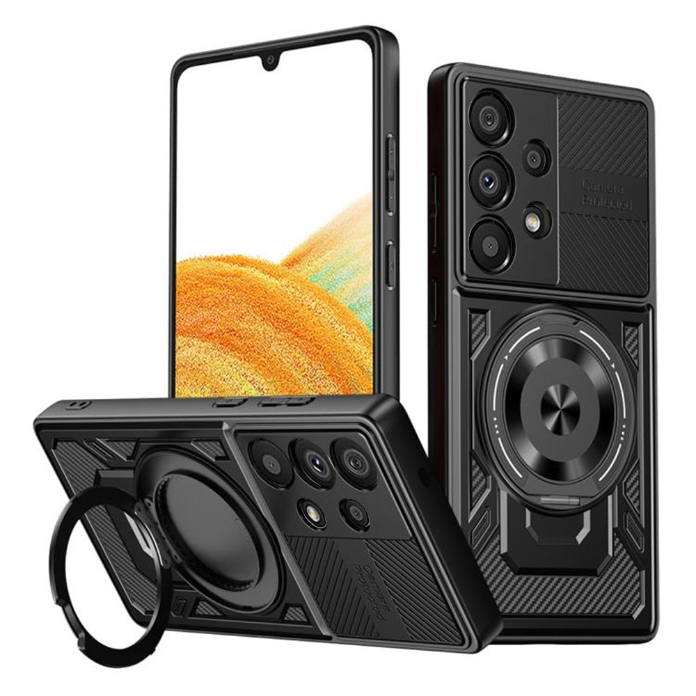 Funda para Samsung Galaxy A33 5G A336, Techsuit, RuggedCam, Negra