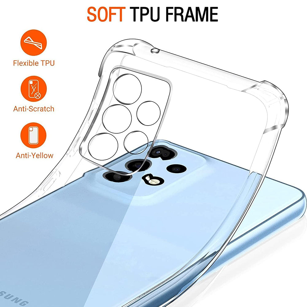 Funda para Samsung Galaxy A33 5G A336, Techsuit, Antigolpes Transparente, Transparente