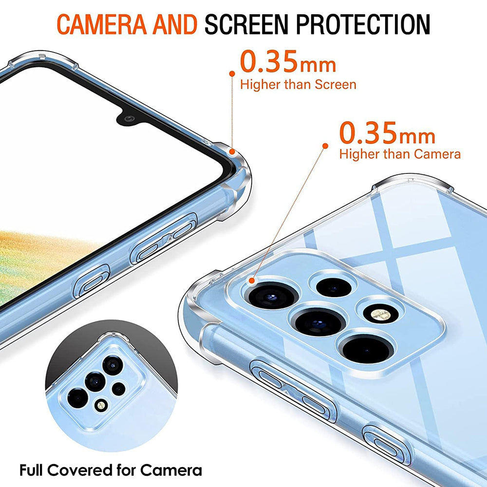 Funda para Samsung Galaxy A33 5G A336, Techsuit, Antigolpes Transparente, Transparente