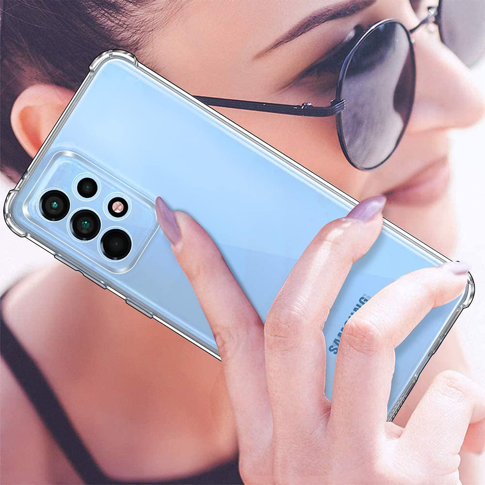 Funda para Samsung Galaxy A33 5G A336, Techsuit, Antigolpes Transparente, Transparente
