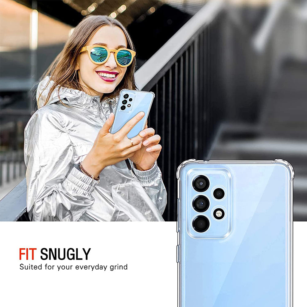 Funda para Samsung Galaxy A33 5G A336, Techsuit, Antigolpes Transparente, Transparente