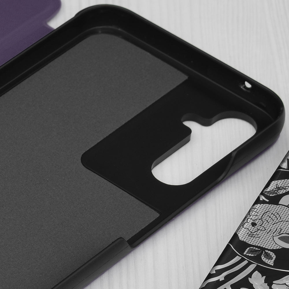 Funda para Samsung Galaxy A34 A346, Techsuit, eFold, Morado