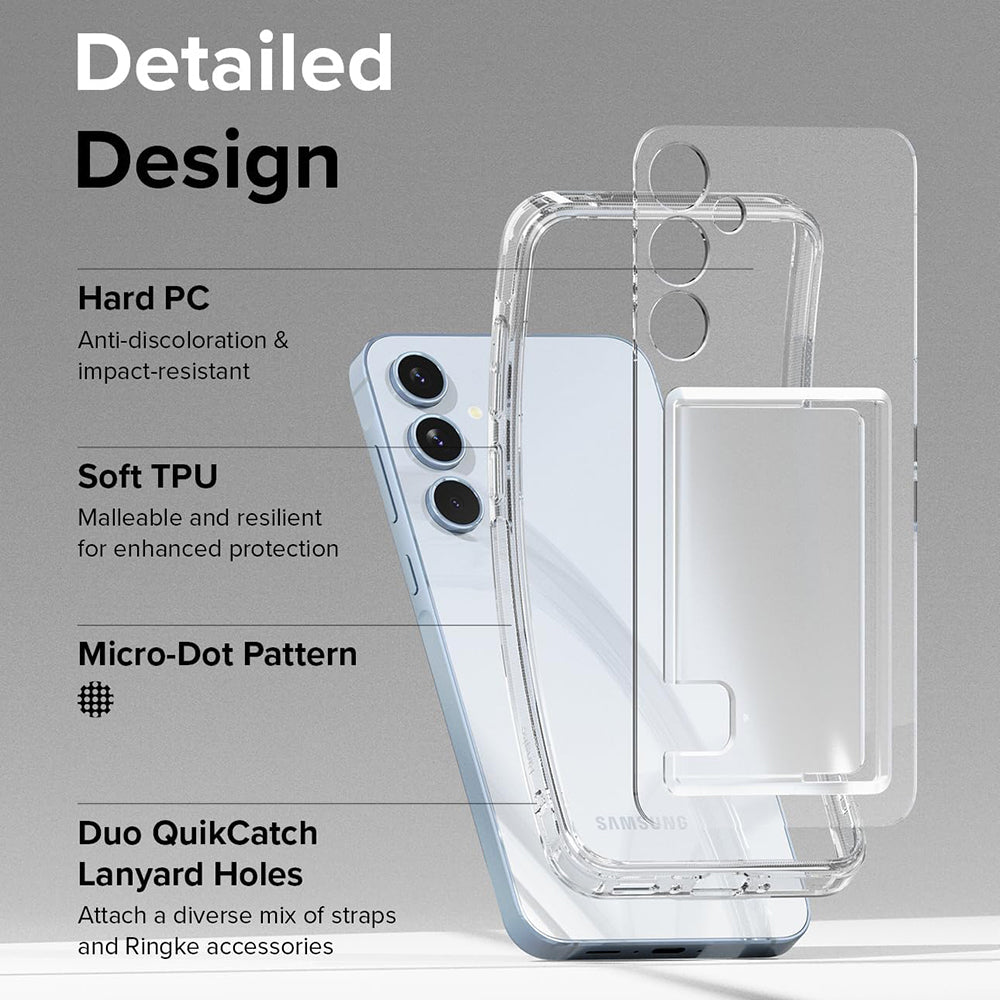 Funda para Samsung Galaxy A35 5G A356, Ringke, Fusion Card, Transparente