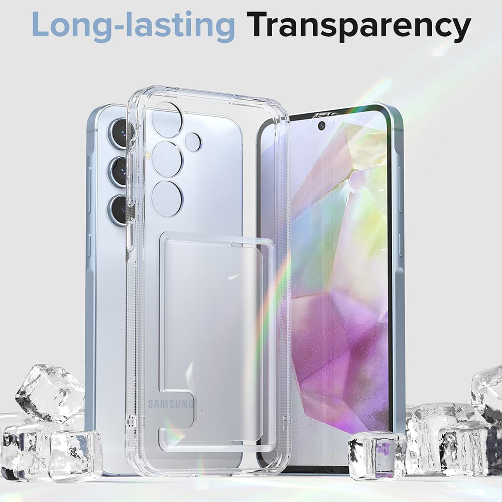 Funda para Samsung Galaxy A35 5G A356, Ringke, Fusion Card, Transparente