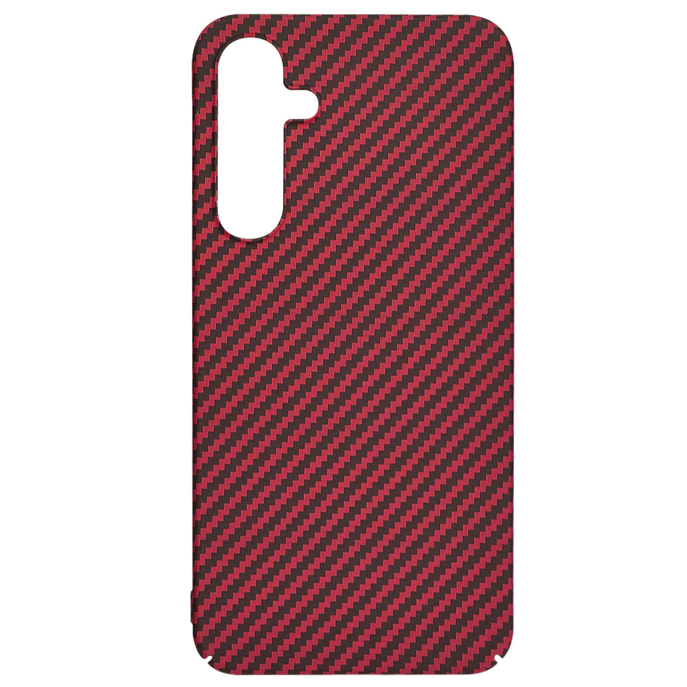 Funda para Samsung Galaxy A35 5G A356, Techsuit, Carbonite FiberShell, Roja