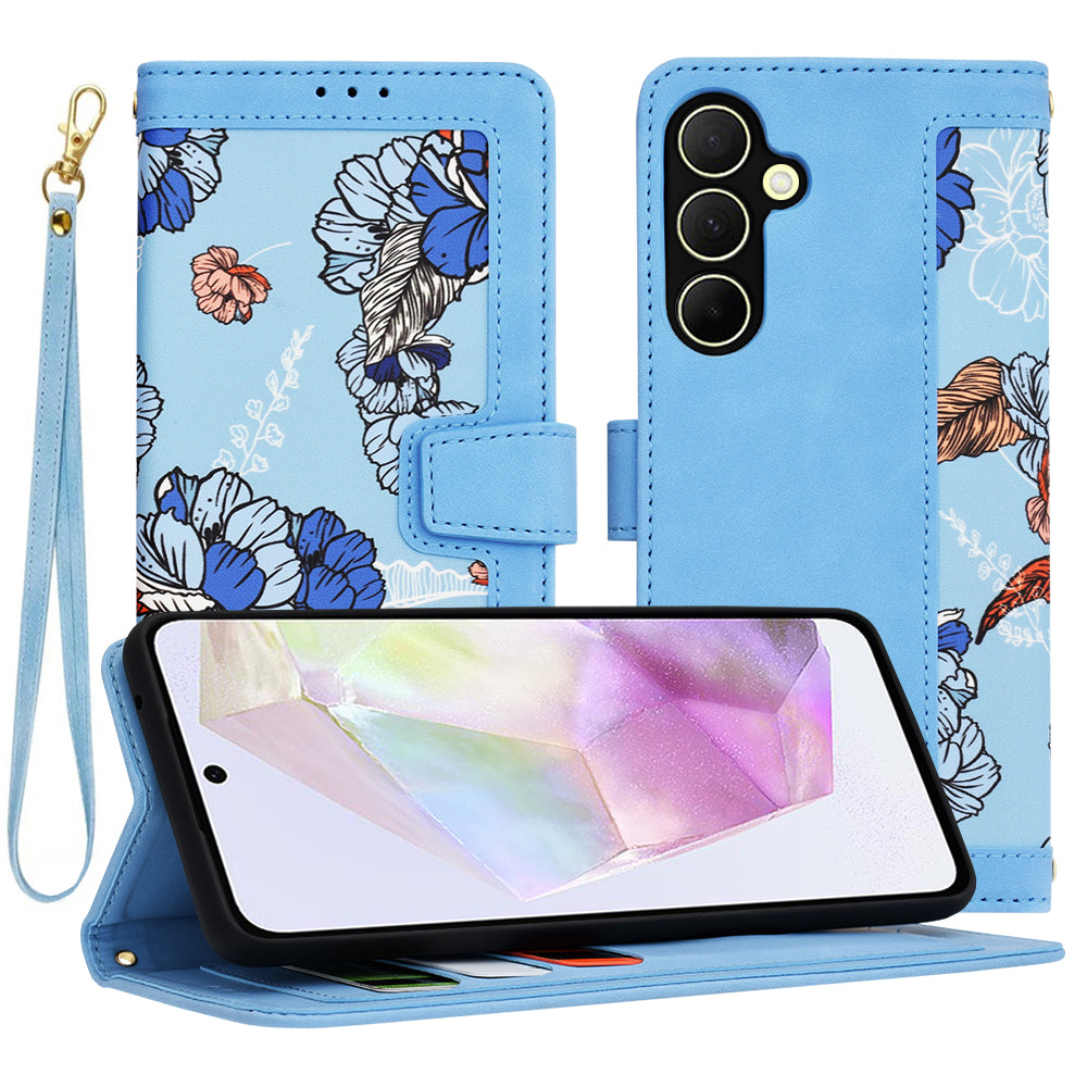 Funda para Samsung Galaxy A35 5G A356, Techsuit, FlipCraft, Azul