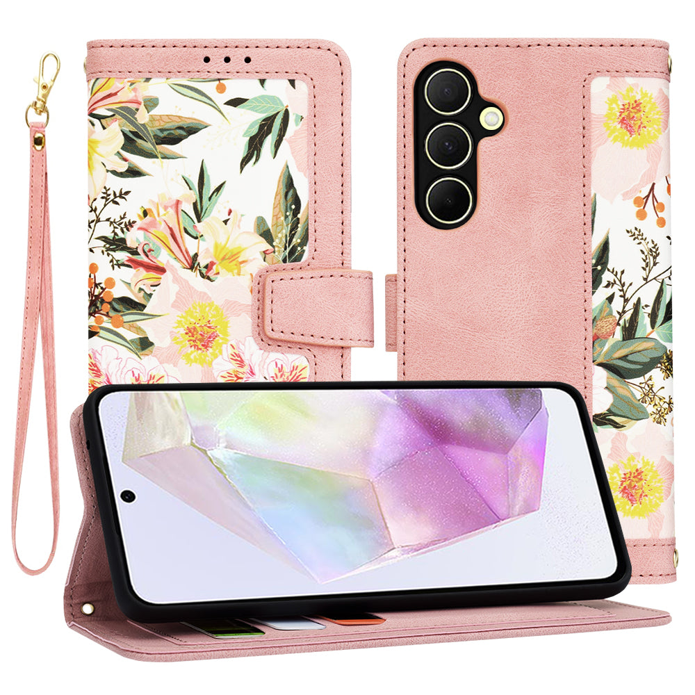 Funda para Samsung Galaxy A35 5G A356, Techsuit, FlipCraft, Rosa