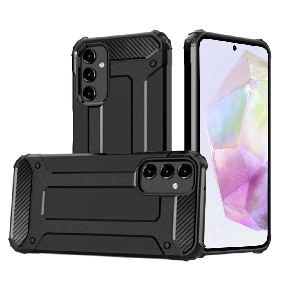 Funda para Samsung Galaxy A35 5G A356, Techsuit, Hybrid Armor, Negra