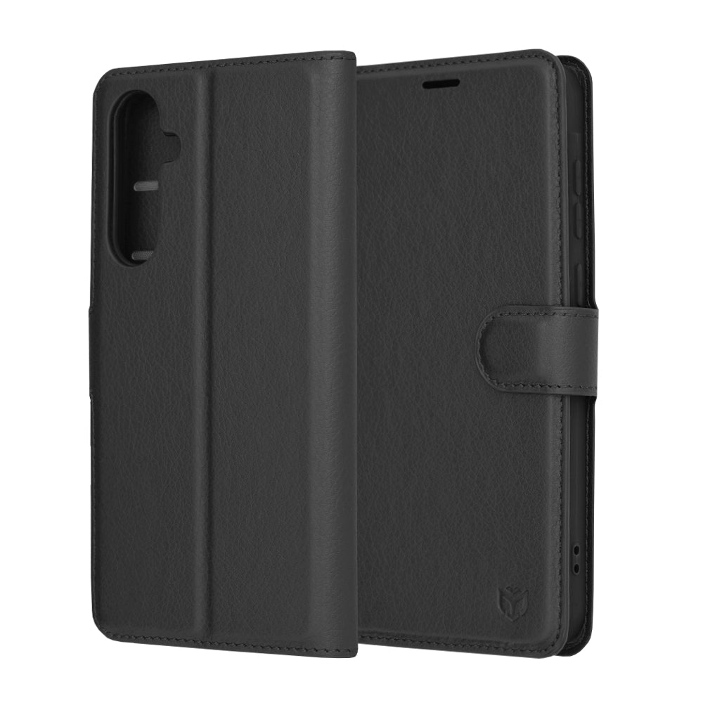 Funda para Samsung Galaxy A35 5G A356, Techsuit, Leather Folio, Negra