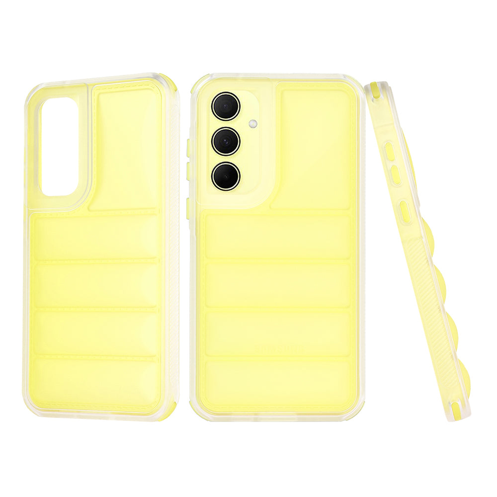 Funda para Samsung Galaxy A35 5G A356, Techsuit, Wave Shield, Amarilla