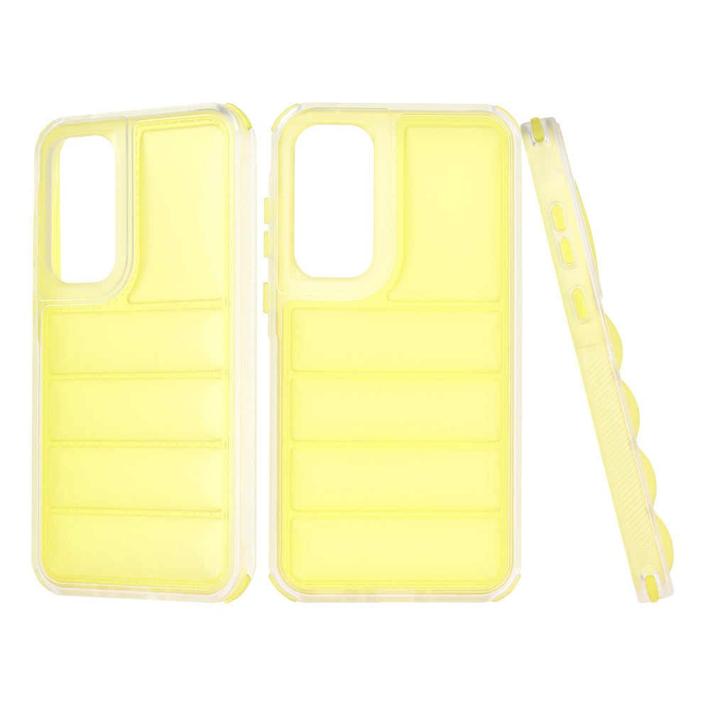 Funda para Samsung Galaxy A35 5G A356, Techsuit, Wave Shield, Amarilla