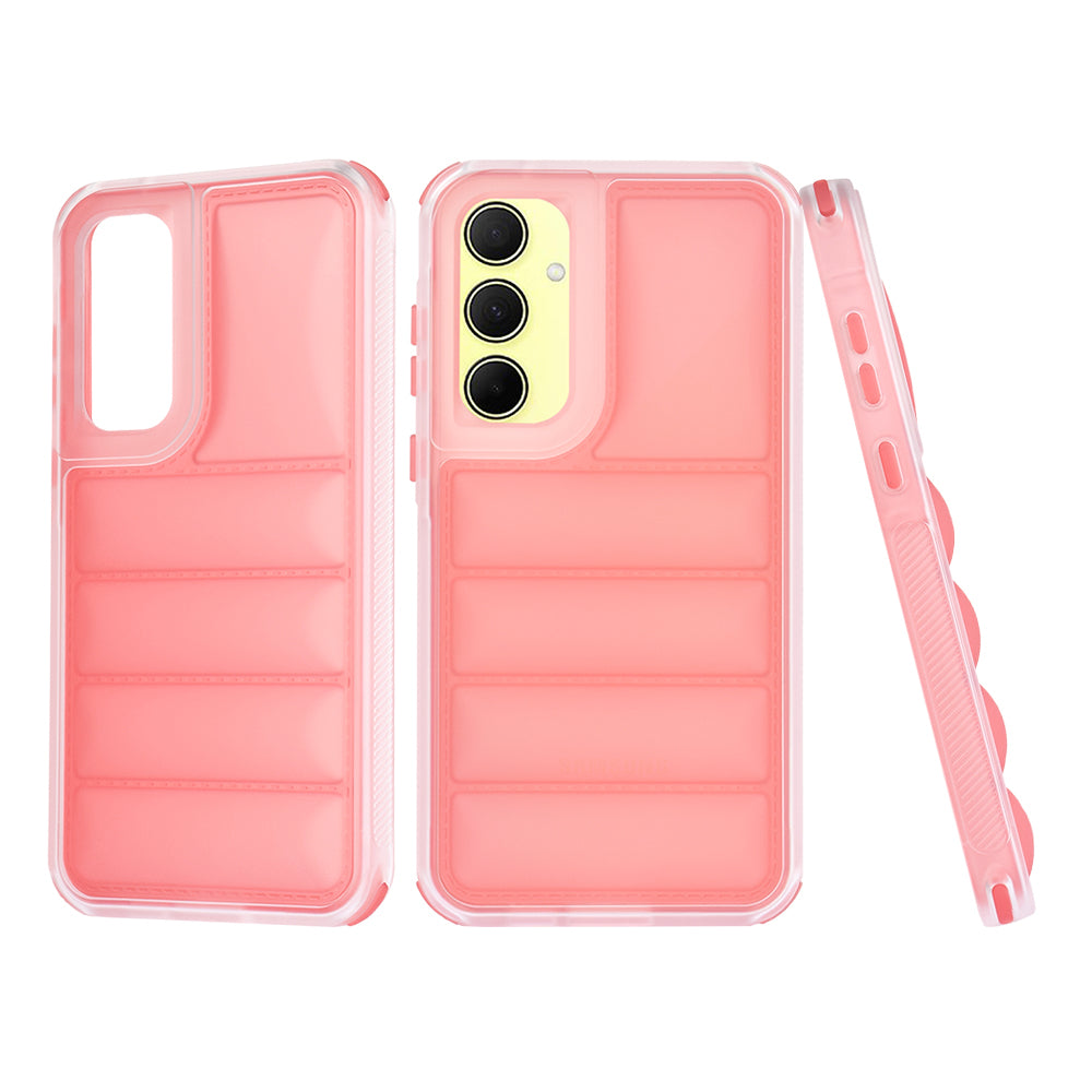 Funda para Samsung Galaxy A35 5G A356, Techsuit, Wave Shield, Roja
