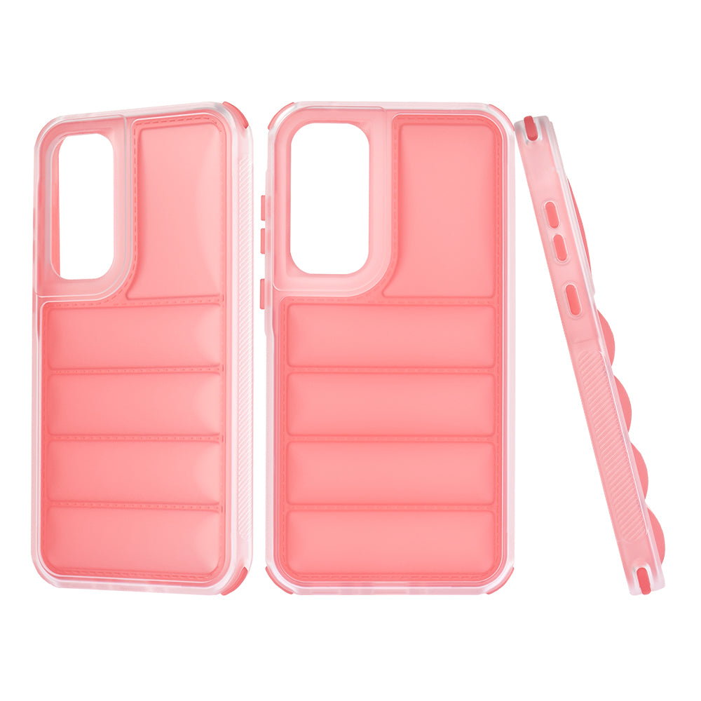 Funda para Samsung Galaxy A35 5G A356, Techsuit, Wave Shield, Roja