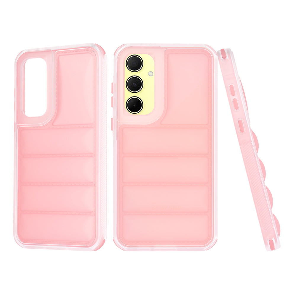 Funda para Samsung Galaxy A35 5G A356, Techsuit, Wave Shield, Rosa