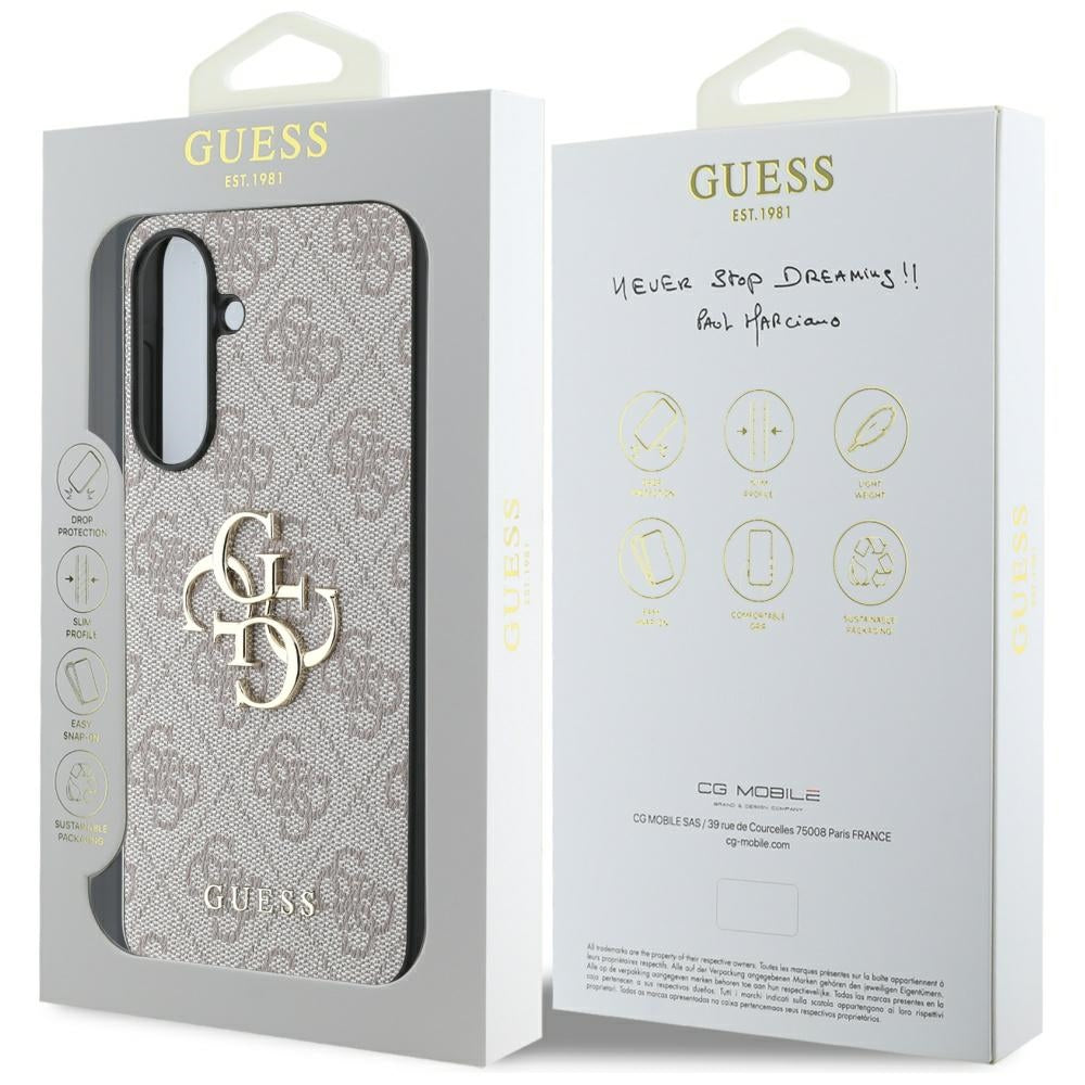 Funda para Samsung Galaxy A36 A366, Guess, 4G Big Logo, Rosa