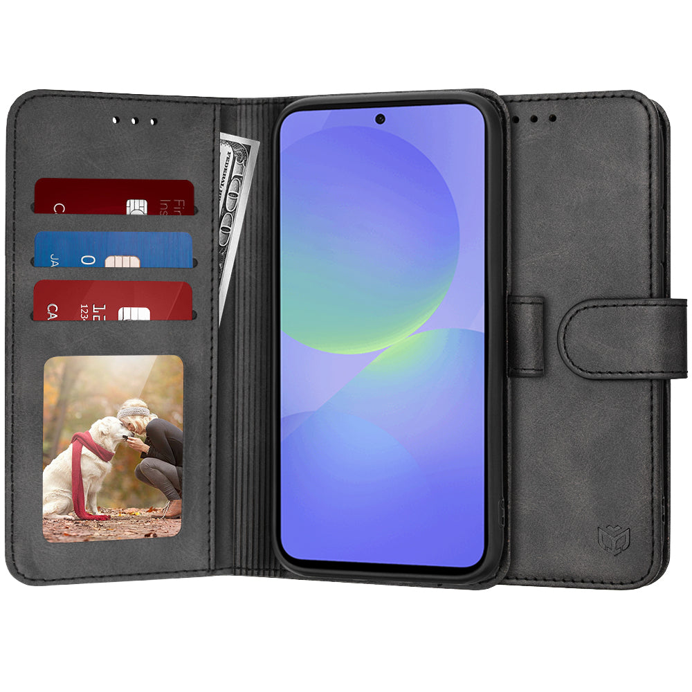 Funda para Samsung Galaxy A36 A366, Techsuit, Diary Book, Negra