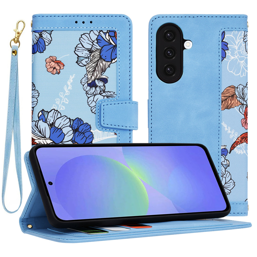Funda para Samsung Galaxy A36 A366, Techsuit, FlipCraft, Azul