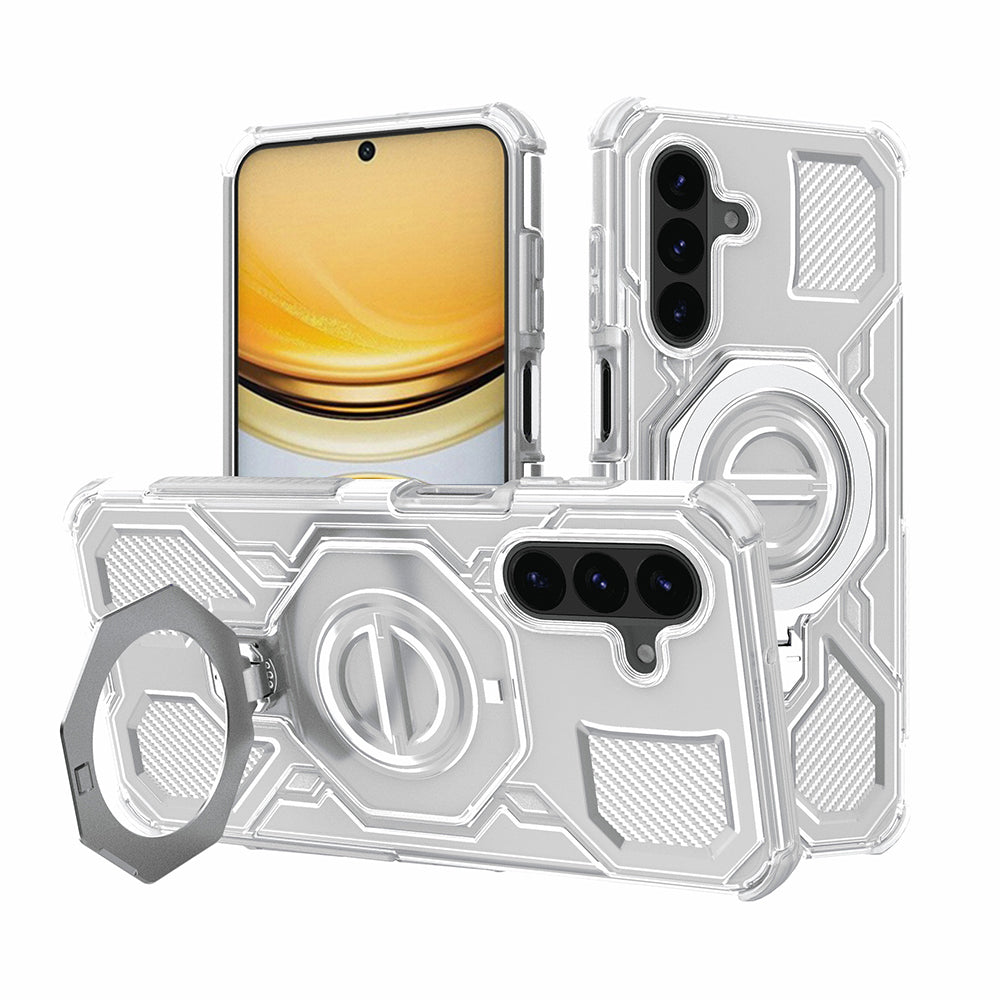 Funda para Samsung Galaxy A37 5G, Techsuit, Carbon Shield Pro, Blanca