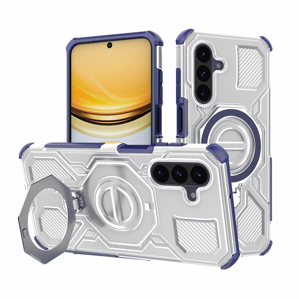 Funda para Samsung Galaxy A37 5G, Techsuit, Carbon Shield Pro, Azul.