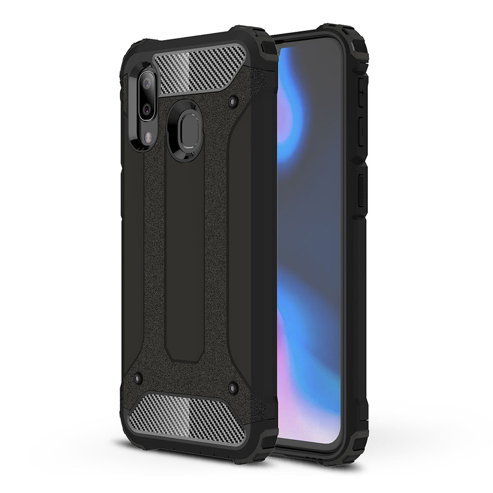 Funda para Samsung Galaxy A40 A405, Techsuit, Hybrid Armor, Negra