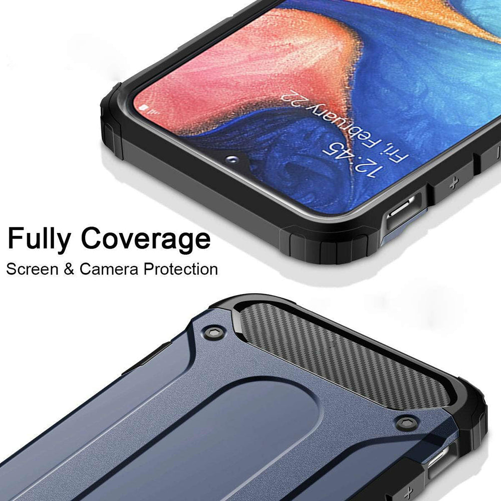 Funda para Samsung Galaxy A40 A405, Techsuit, Hybrid Armor, Negra