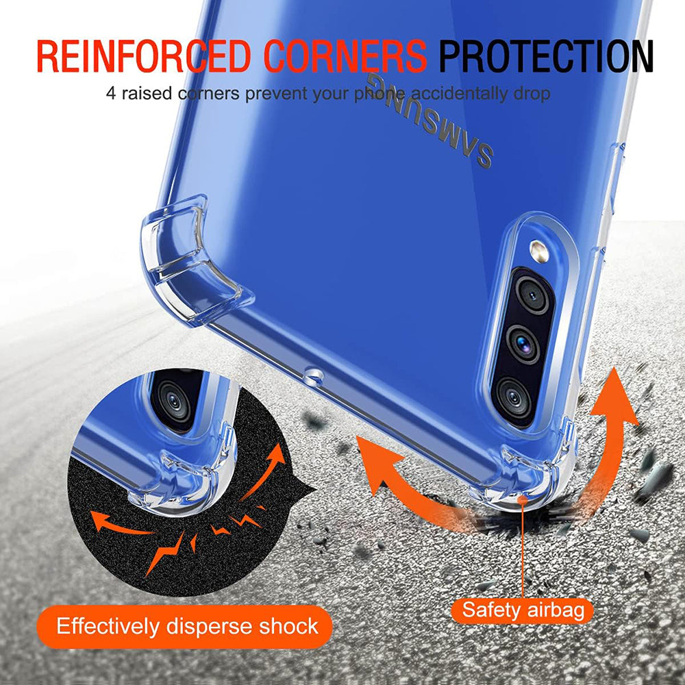 Funda para Samsung Galaxy A50s A507 / A30s A307 / A50 A505, Techsuit, Transparente a prueba de golpes