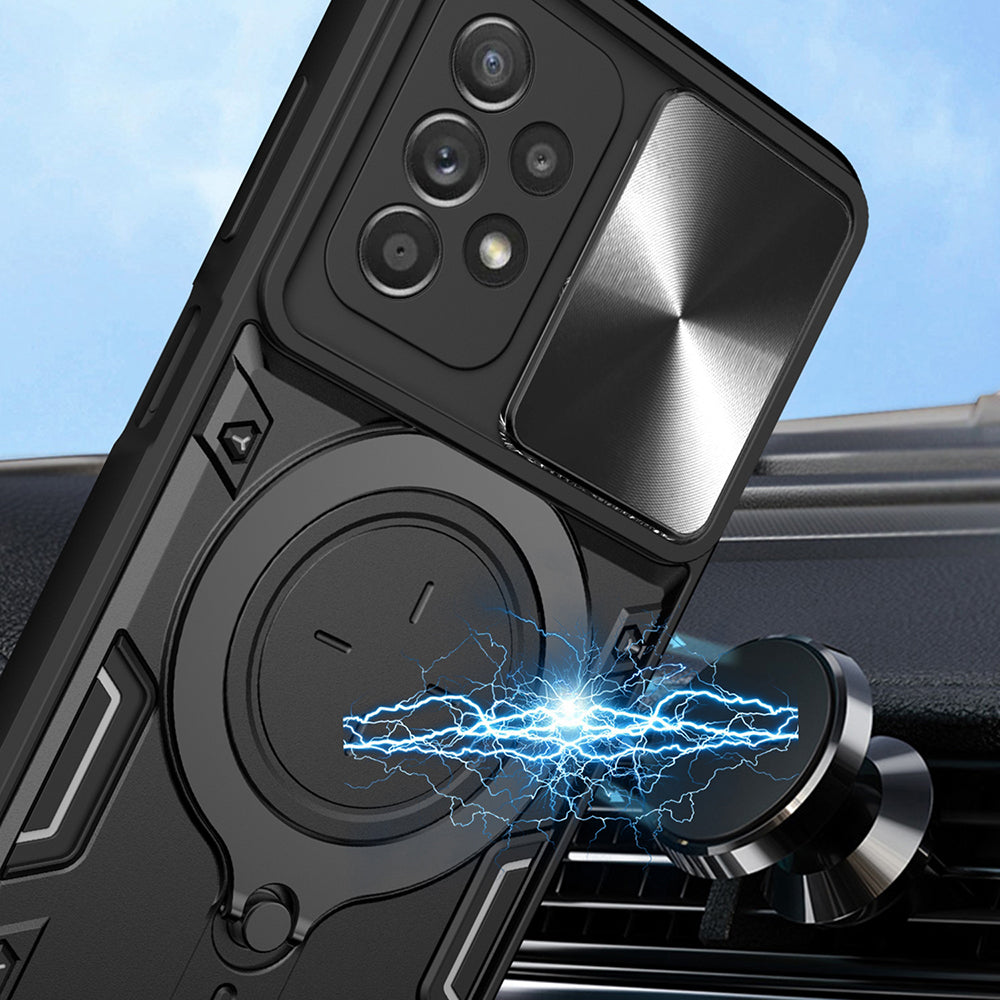 Funda para Samsung Galaxy A52s 5G A528 / A52 5G A526 / A52 A525, Techsuit, CamGuard Pro, Negra