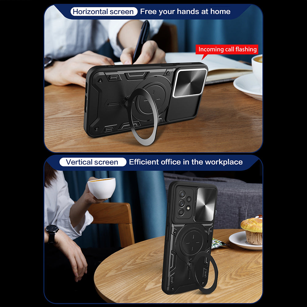 Funda para Samsung Galaxy A52s 5G A528 / A52 5G A526 / A52 A525, Techsuit, CamGuard Pro, Negra