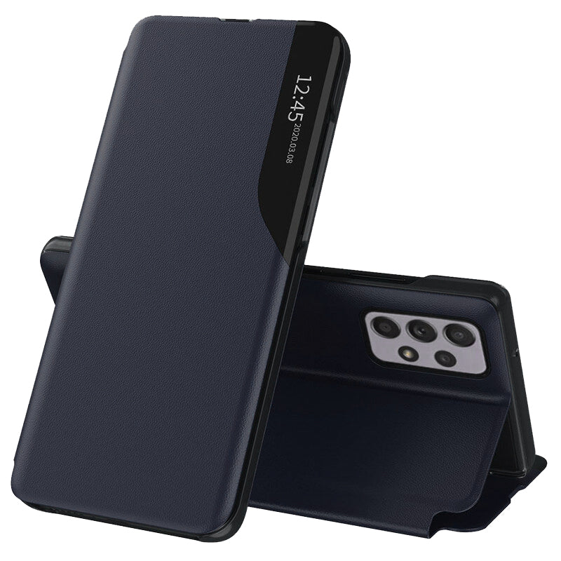 Funda para Samsung Galaxy A52s 5G A528 / A52 5G A526 / A52 A525, Techsuit, eFold, Azul Oscuro
