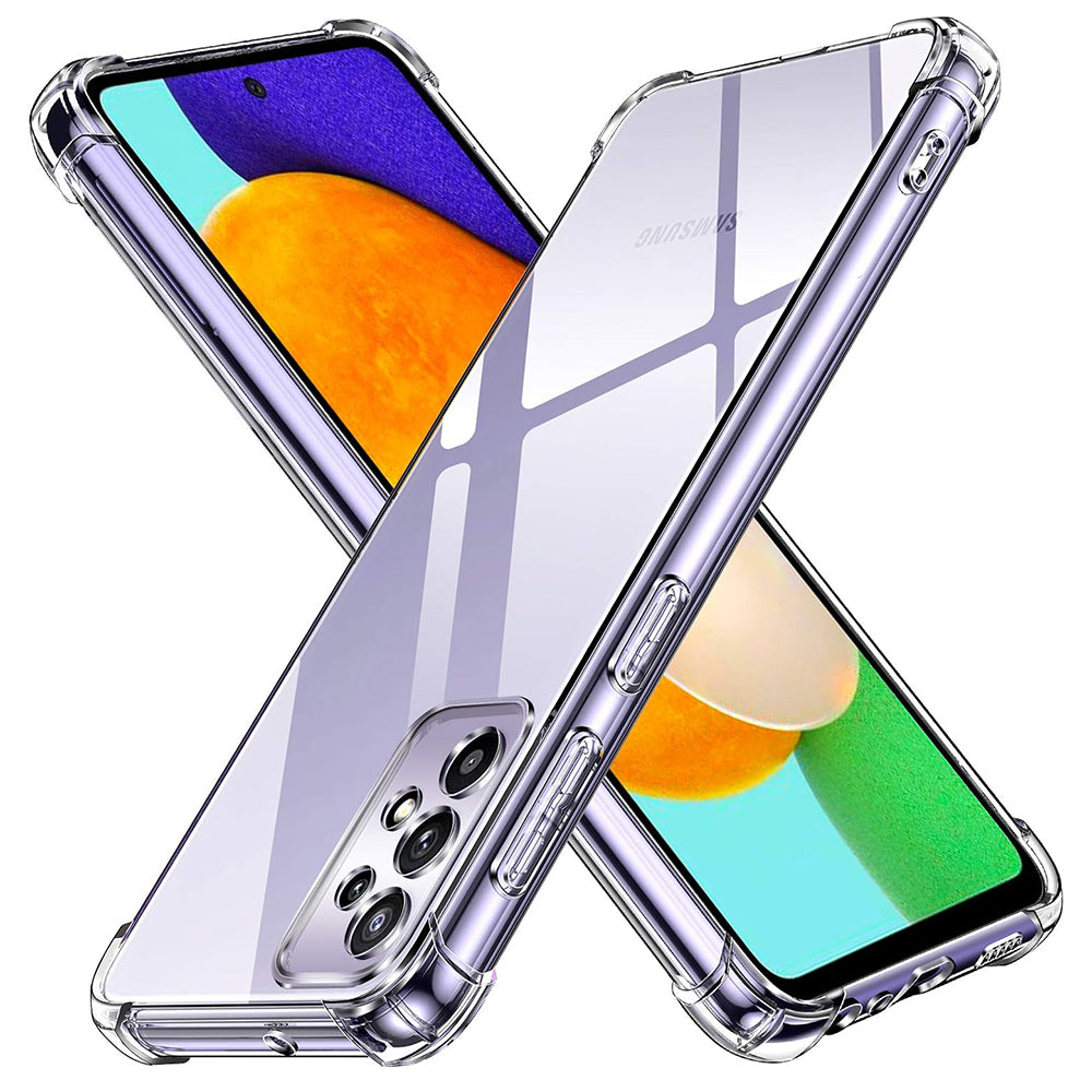Funda para Samsung Galaxy A52s 5G A528 / A52 5G A526 / A52 A525, Techsuit, Transparente a prueba de golpes, Transparente