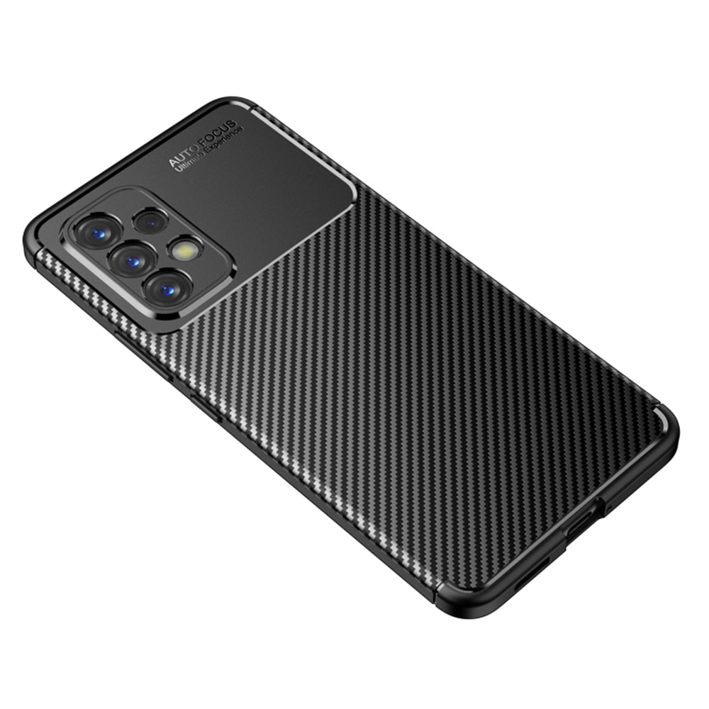 Funda para Samsung Galaxy A53 5G A536, Techsuit, Fibra de Carbon, Negra