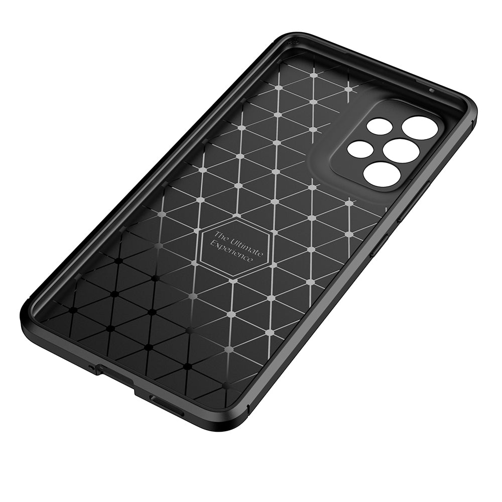 Funda para Samsung Galaxy A53 5G A536, Techsuit, Fibra de Carbon, Negra