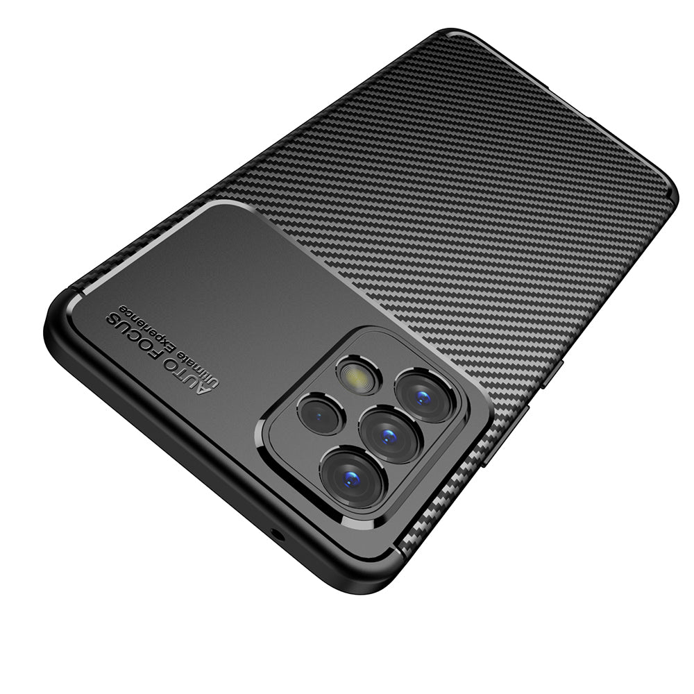 Funda para Samsung Galaxy A53 5G A536, Techsuit, Fibra de Carbon, Negra